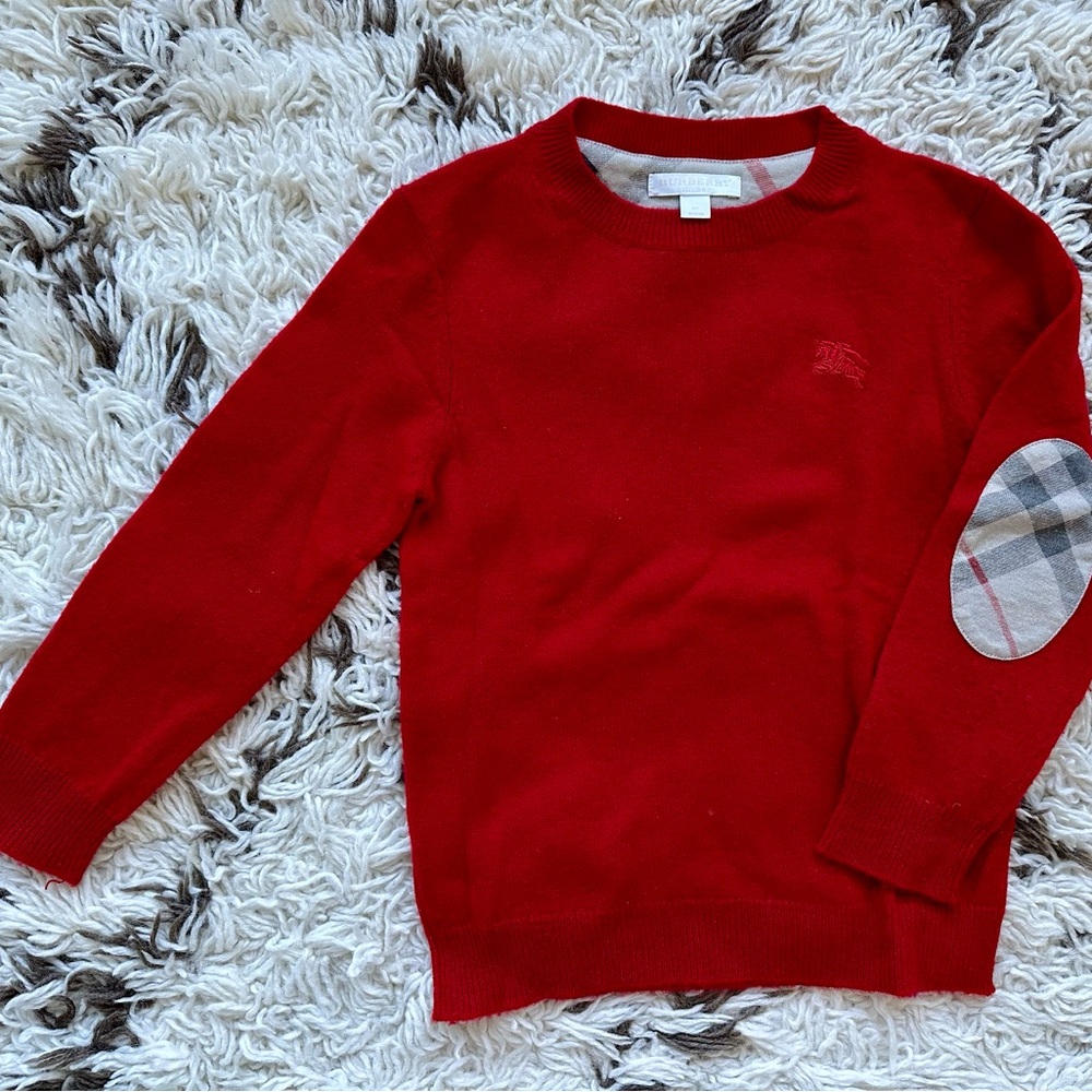 Burberry Kids Red Sweater